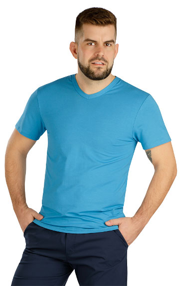 Tričko pánské s krátkým rukávem. akce slevy Litex katalog 2024 